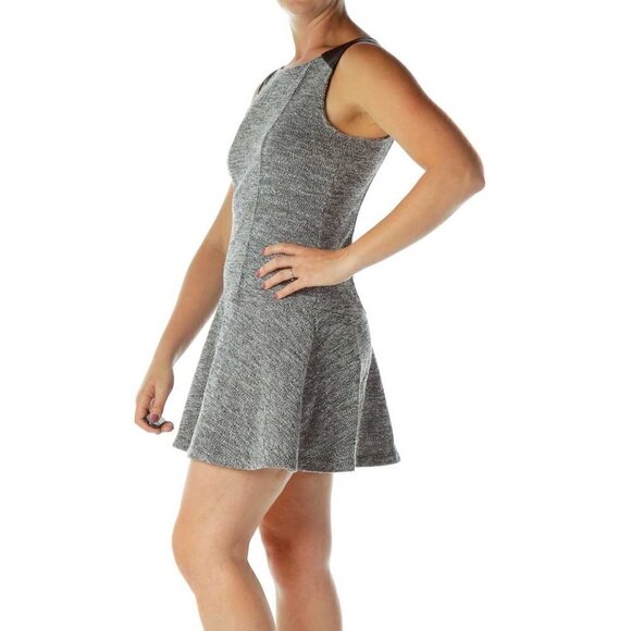 Sanctuary Black White Mottled Work Dress - Picture 2 of 3